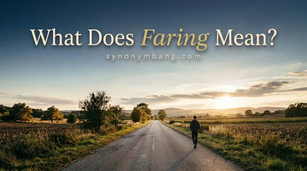 What Does Faring Mean