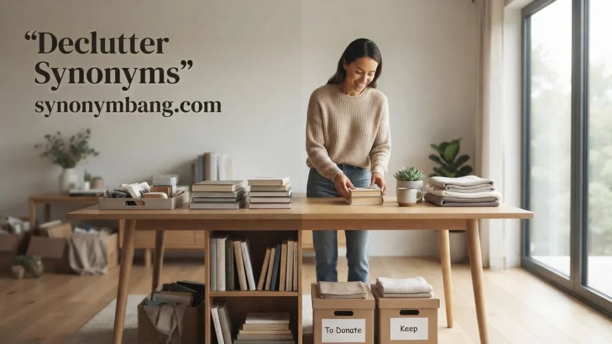 Declutter Synonyms