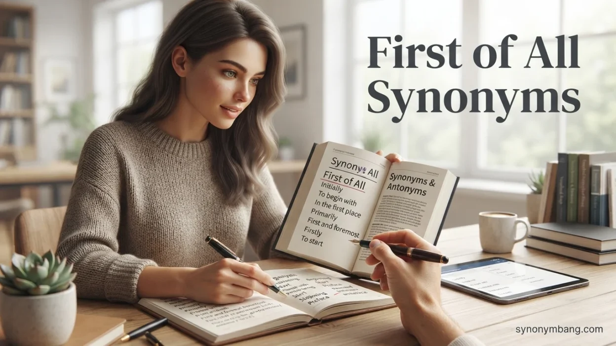 First of All Synonyms