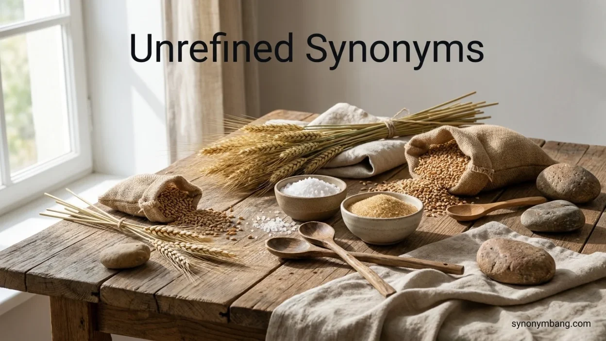 Unrefined Synonyms