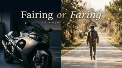 Fairing or Faring