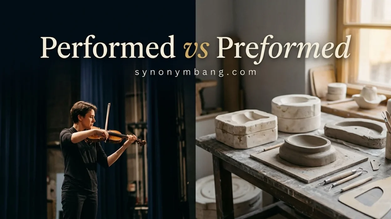 Performed vs Preformed