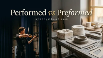 Performed vs Preformed